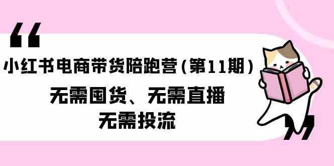 （9996期）小红书电商带货陪跑营(第11期)无需囤货、无需直播、无需投流（送往期10套）-狂神云浏览专注活动，软件，教程分享！总之就是网络那些事。