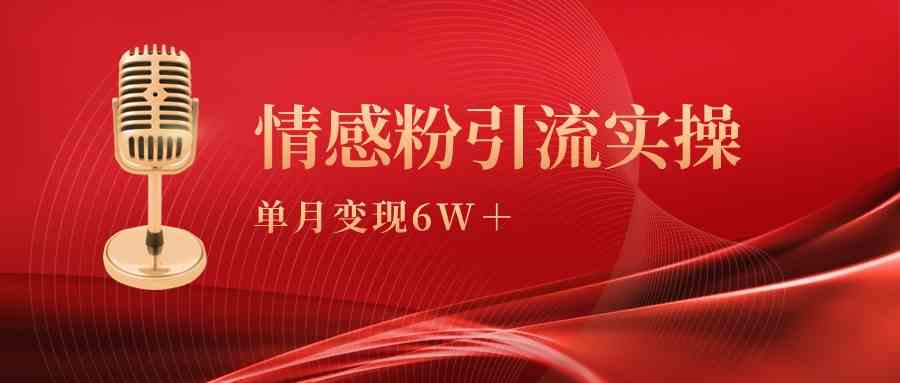 （9473期）单月变现6w+，情感粉引流变现实操课-狂神云浏览专注活动，软件，教程分享！总之就是网络那些事。