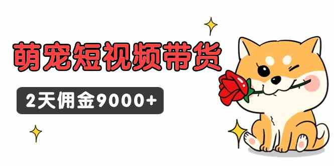 （9273期）东哲日记·萌宠短视频带货，2天佣金9000+-狂神云浏览专注活动，软件，教程分享！总之就是网络那些事。