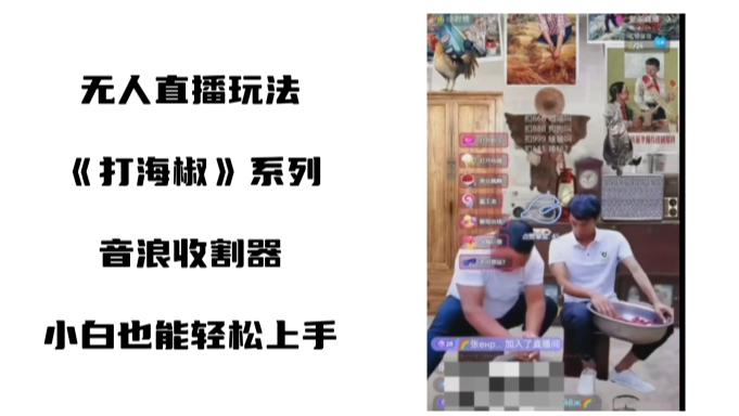 （8661期）打海椒无人直播整蛊项目，小白轻松上手撸音浪收割器（教程+工具+素材）-狂神云浏览专注活动，软件，教程分享！总之就是网络那些事。