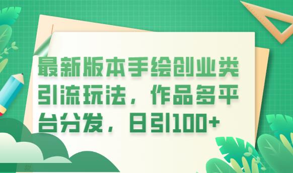 最新版本手绘创业类引流玩法，作品多平台分发，日引100+创业粉【揭秘】-狂神云浏览专注活动，软件，教程分享！总之就是网络那些事。