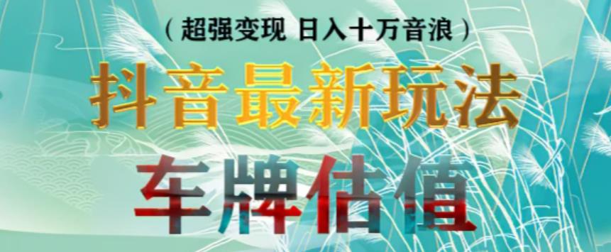 抖音最新无人直播变现直播车牌估值玩法项目，轻松日赚几百+【详细玩法教程】-狂神云浏览专注活动，软件，教程分享！总之就是网络那些事。