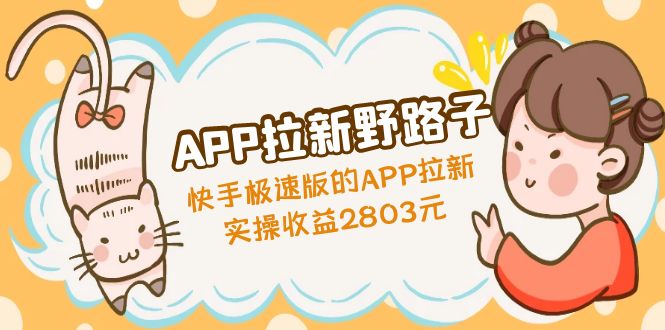 （4946期）APP拉新野路子：快手极速版的APP拉新赚，实操收益2803元-狂神云浏览专注活动，软件，教程分享！总之就是网络那些事。
