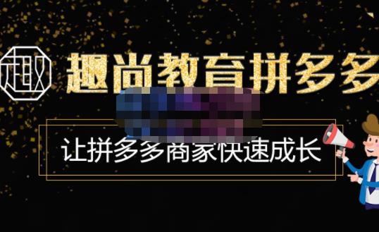 趣尚教育·拼多多运营实操VIP特训营，让拼多多商家快速成长-价值3180元-狂神云浏览专注活动，软件，教程分享！总之就是网络那些事。