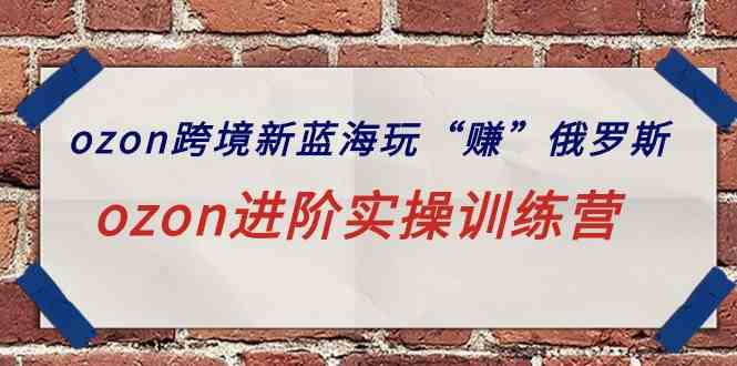 （9800期）ozon跨境新蓝海玩“赚”俄罗斯，ozon进阶实操训练营-狂神云浏览专注活动，软件，教程分享！总之就是网络那些事。
