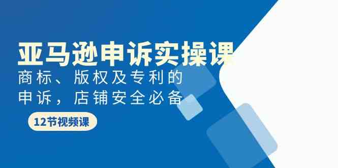 （9754期）亚马逊-申诉实战课，​商标、版权及专利的申诉，店铺安全必备-狂神云浏览专注活动，软件，教程分享！总之就是网络那些事。