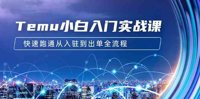 （9295期）Temu小白入门实战课：跨境拼多多电商培训 快速跑通从入驻到出单全流程-12节-狂神云浏览专注活动，软件，教程分享！总之就是网络那些事。