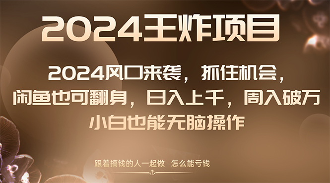 （8401期）2024风口项目来袭，抓住机会，闲鱼也可翻身，日入上千，周入破万，小白…-狂神云浏览专注活动，软件，教程分享！总之就是网络那些事。