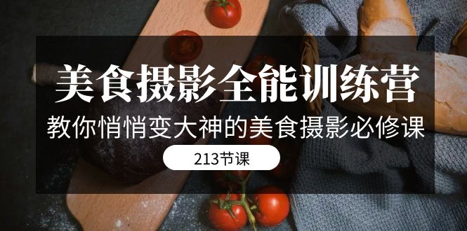 （7406期）美食摄影-全能特训营，教你悄悄变大神的美食摄影必修课（8套课程-213节）-狂神云浏览专注活动，软件，教程分享！总之就是网络那些事。
