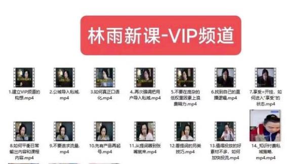 林雨新课VIP频道，玩赚私域/朋友圈/社群-狂神云浏览专注活动，软件，教程分享！总之就是网络那些事。