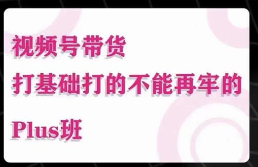大播汇·视频号带货Puls班，视频号底层逻辑，起号自然流鱼塘等玩法-狂神云浏览专注活动，软件，教程分享！总之就是网络那些事。