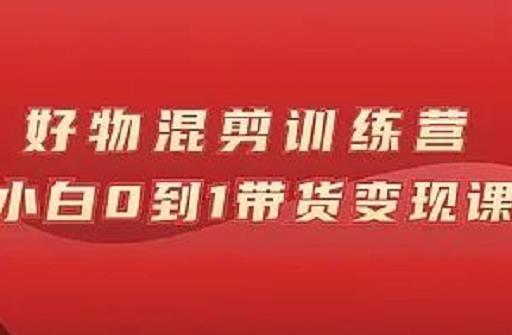万三好物混剪训练营：小白0到1带货变现课-狂神云浏览专注活动，软件，教程分享！总之就是网络那些事。