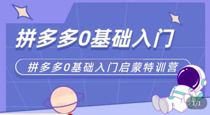 六一电商·拼多多运营0-1实操特训营，拼多多从基础到进阶的可实操玩法-狂神云浏览专注活动，软件，教程分享！总之就是网络那些事。