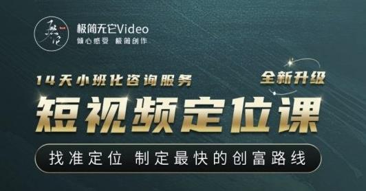【定位课】找准定位，制定最快的创富路线，从视频创作定位到人生财富定位-狂神云浏览专注活动，软件，教程分享！总之就是网络那些事。