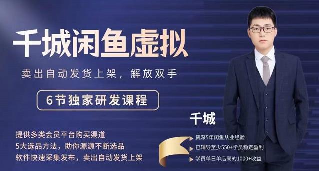 2022千城闲鱼虚拟项目VIP课程，卖出自动上架解放双手-狂神云浏览专注活动，软件，教程分享！总之就是网络那些事。
