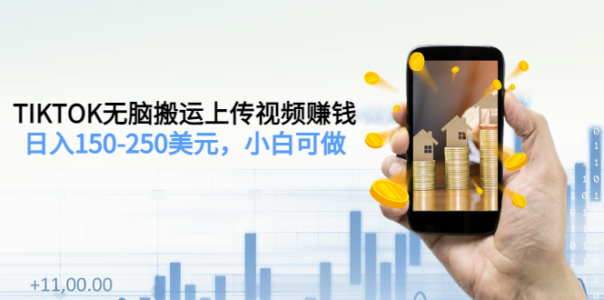 （3142期）TIKTOK无脑搬运上传视频赚钱，日入150-250美元，小白可做（2节视频课）-狂神云浏览专注活动，软件，教程分享！总之就是网络那些事。