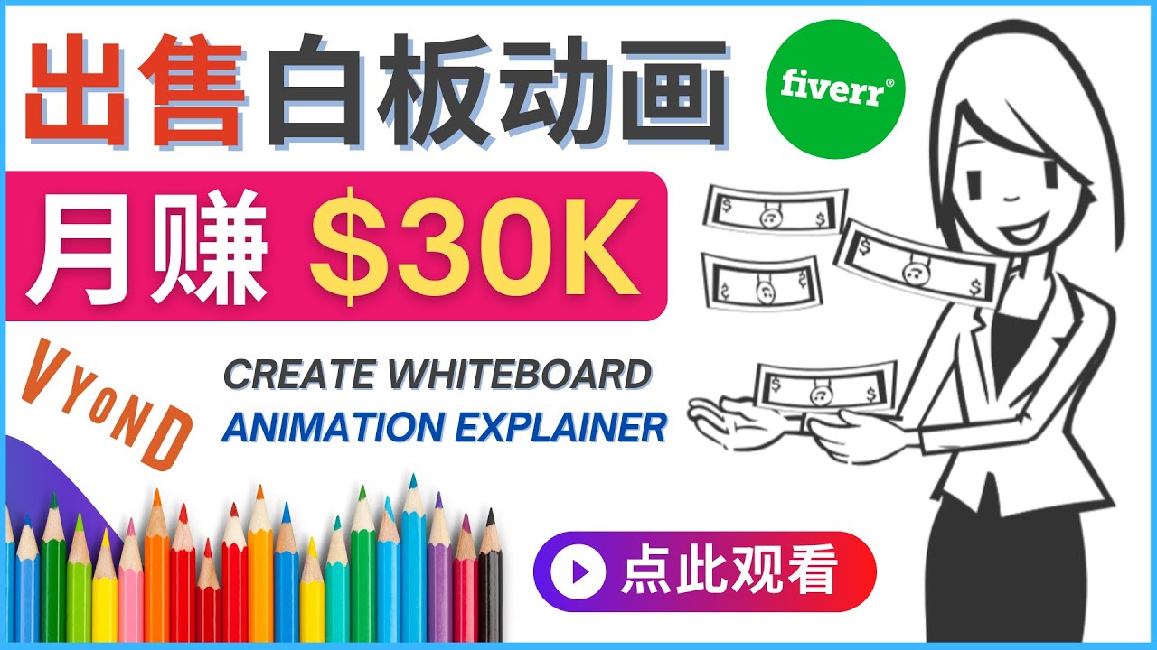 （4302期）如何用最简单制作白板动画（WhiteBoard Animation）月赚3万美元-狂神云浏览专注活动，软件，教程分享！总之就是网络那些事。
