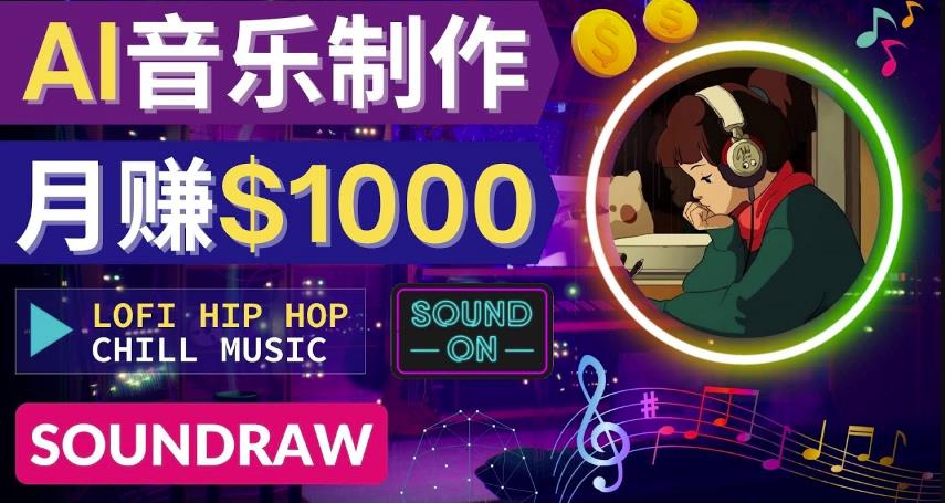 无需任何音乐基础：使用AI软件制作Lofi Hip Hop Chill Music月赚1000美元-狂神云浏览专注活动，软件，教程分享！总之就是网络那些事。