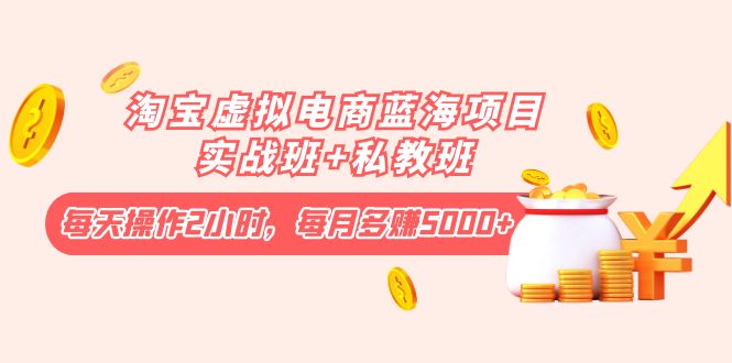（4056期）淘宝虚拟电商蓝海项目实战班+私教班：每天操作2小时，每月多赚5000+-狂神云浏览专注活动，软件，教程分享！总之就是网络那些事。