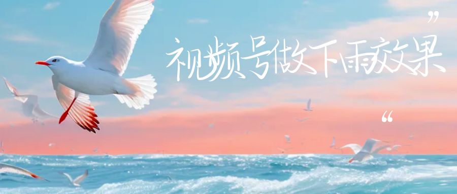 (6637期)视频号做下雨视频一个账号一周涨粉10W+年入100w-狂神云浏览专注活动，软件，教程分享！总之就是网络那些事。