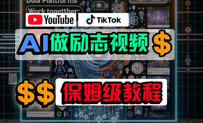 （10520期）利用AI制作励志视频，在YouTube和TikTok赚钱，小白可做（附工具）-狂神云浏览专注活动，软件，教程分享！总之就是网络那些事。