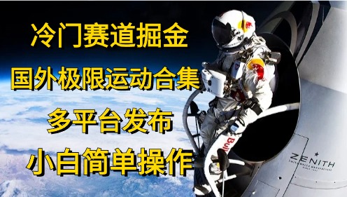 （10745期）冷门赛道掘金，国外极限运动视频合集，多平台发布，小白简单操作-狂神云浏览专注活动，软件，教程分享！总之就是网络那些事。