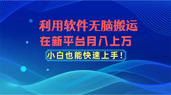（11078期）利用软件无脑搬运，在新平台月入上万，小白也能快速上手-狂神云浏览专注活动，软件，教程分享！总之就是网络那些事。