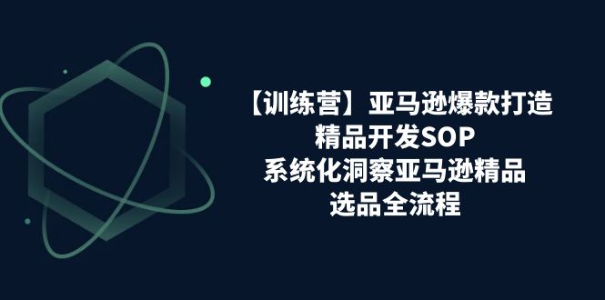 （11210期）【训练营】亚马逊爆款打造之精品开发SOP，系统化洞察亚马逊精品选品全流程-狂神云浏览专注活动，软件，教程分享！总之就是网络那些事。