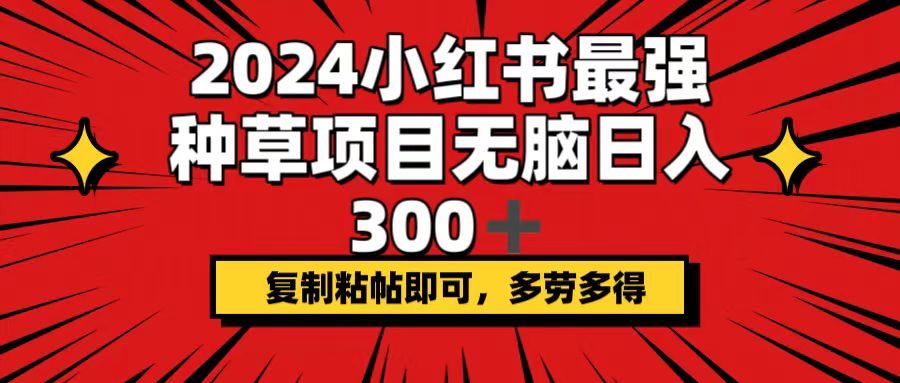 （12336期）2024小红书最强种草项目，无脑日入300+，复制粘帖即可，多劳多得-狂神云浏览专注活动，软件，教程分享！总之就是网络那些事。