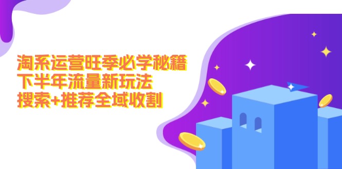 （12364期）淘系运营旺季必学秘籍：下半年流量新玩法：搜索+推荐全域收割（无水印）-狂神云浏览专注活动，软件，教程分享！总之就是网络那些事。