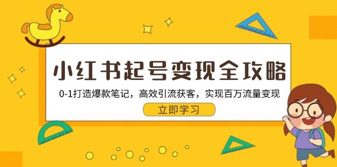 （13149期）小红书起号变现全攻略：0-1打造爆款笔记，高效引流获客，实现百万流量变现-狂神云浏览专注活动，软件，教程分享！总之就是网络那些事。