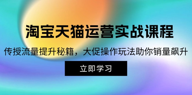 （12959期）淘宝&天猫运营实战课程，传授流量提升秘籍，大促操作玩法助你销量飙升-狂神云浏览专注活动，软件，教程分享！总之就是网络那些事。