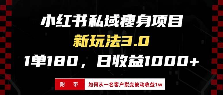 （13348期）小红书瘦身项目3.0模式，新手小白日赚收益1000+（附从一名客户裂变收益…-狂神云浏览专注活动，软件，教程分享！总之就是网络那些事。