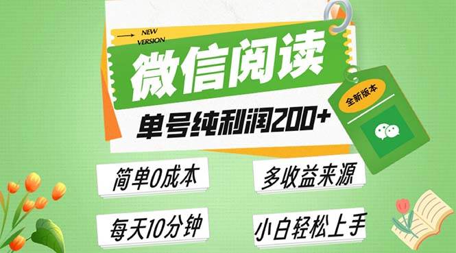（13425期）最新微信阅读6.0，每日5分钟，单号利润200+，可批量放大操作，简单0成本-狂神云浏览专注活动，软件，教程分享！总之就是网络那些事。