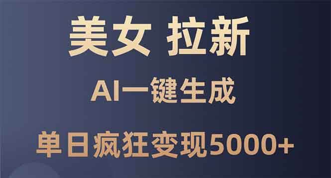 （13866期）美女暴力拉新，通过AI一键生成，单日疯狂变现5000+，纯小白一学就会！-狂神云浏览专注活动，软件，教程分享！总之就是网络那些事。