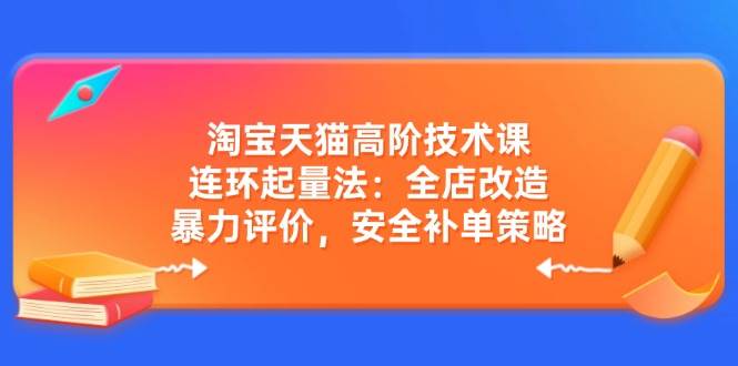 （14469期）淘宝天猫高阶技术课：连环起量法：全店改造，暴力评价，安全补单策略-狂神云浏览专注活动，软件，教程分享！总之就是网络那些事。